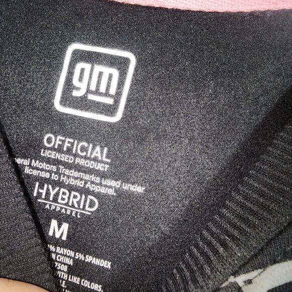 corvette sweatshirt men's medium large black and pink - Picture 3 of 6